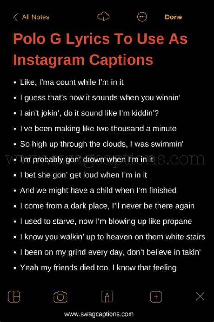 105 Polo G Instagram Captions And Lyrics