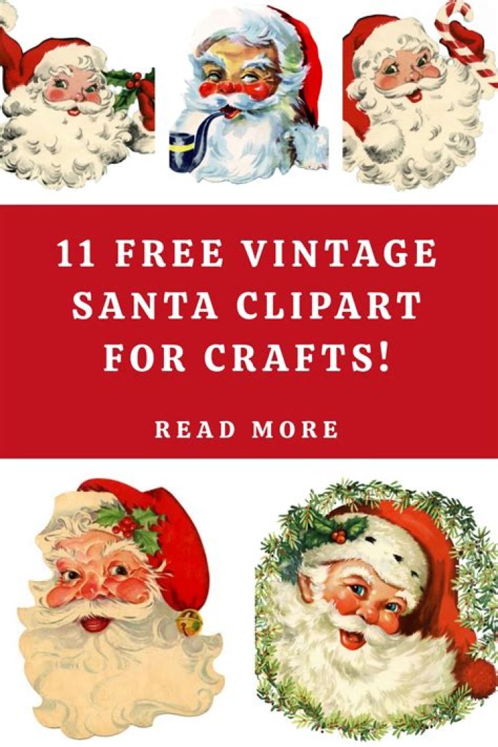 11 Free Vintage Santa Clipart! The Graphics Fairy