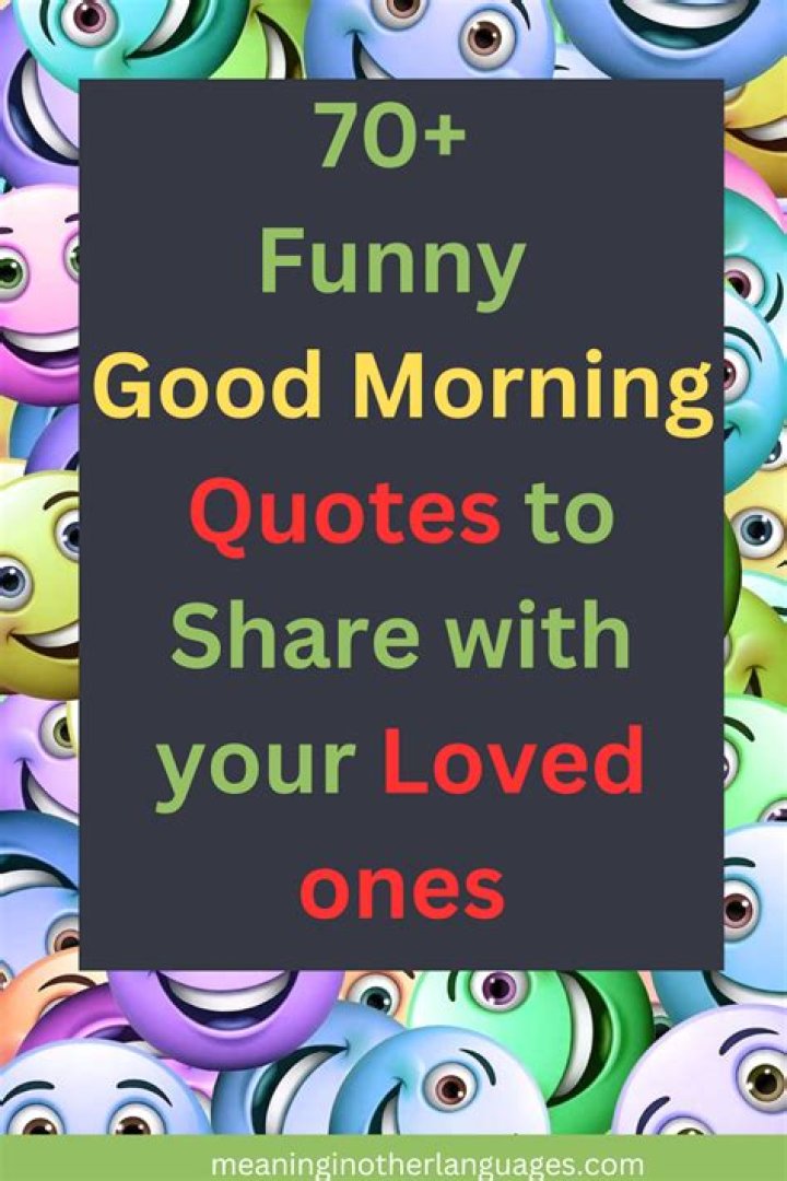70 Funny Good Morning Quotes With Images