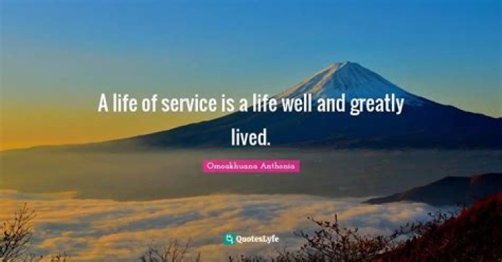 A Life of Service