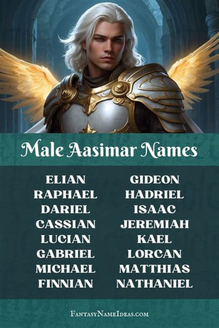 Aasimar Names Generator 5M+ Angelic Combinations! My Pet's Name