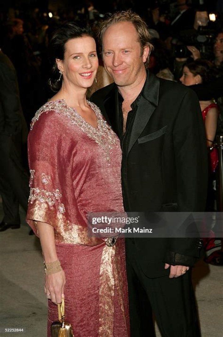Actress Rachel Griffiths and her husband, artist Andrew Taylor arrive