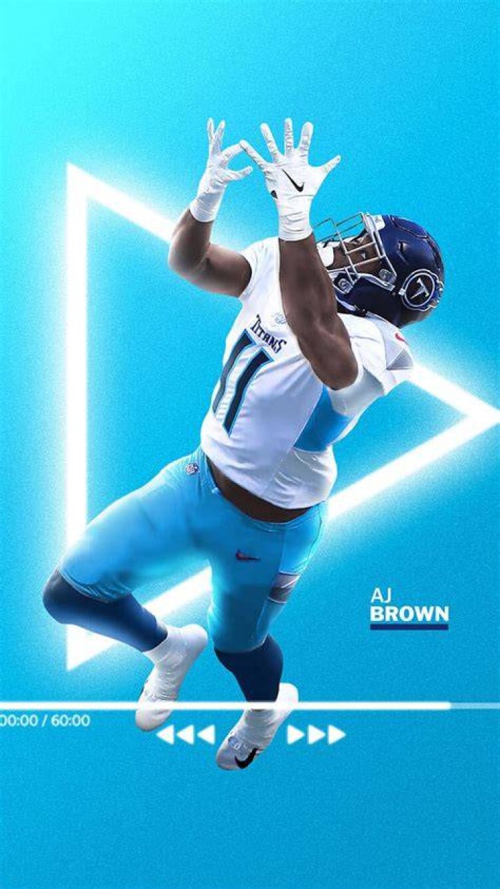 AJ Brown Wallpaper iXpap in 2023 Brown wallpaper, Nfl titans, Football