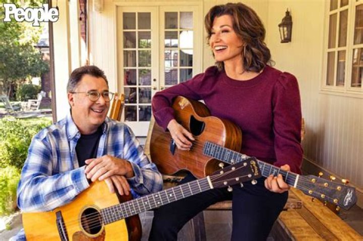Amy grant and Vince Gill with ex- husband and wife