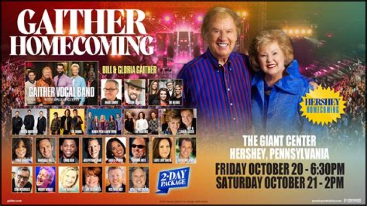 Bill & Gloria Gaither Concerts & Live Tour Dates 20242025 Tickets