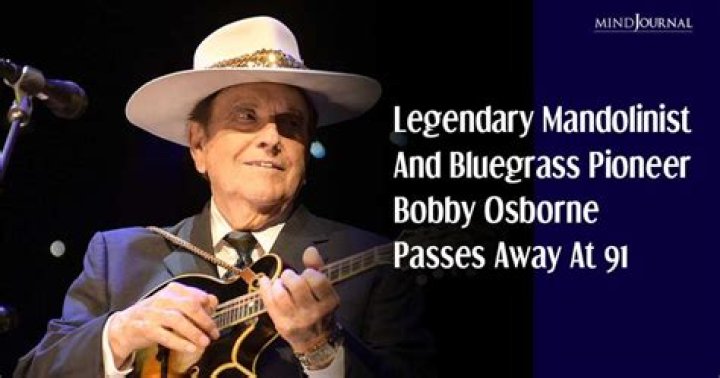 Bobby Osborne, 91, Mandolinist Who Flouted Bluegrass Convention, Dies