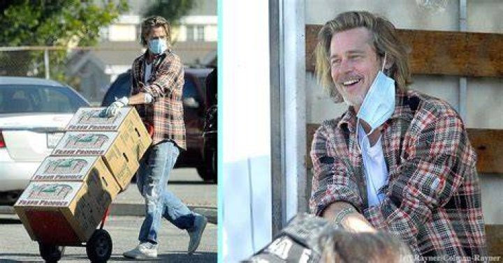 Brad Pitt Delivered Groceries to Families for Hours with