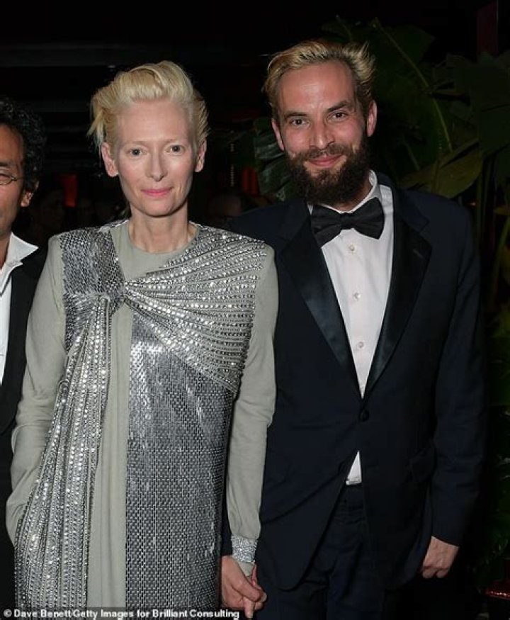 Cannes2021 Tilda Swinton with her daughter Honor at the premiere of