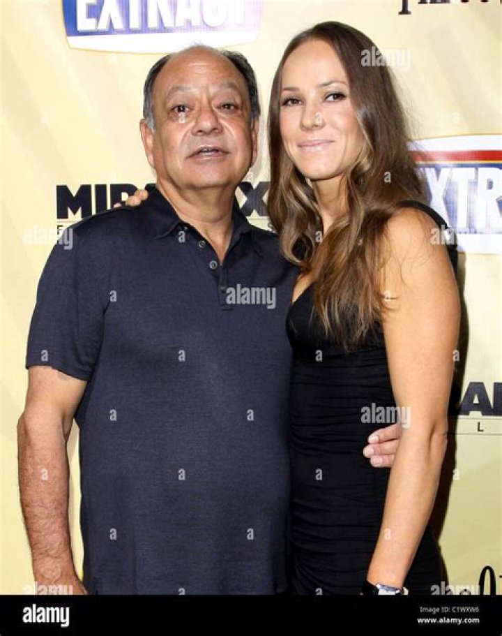 Cheech Marin and his wife Natasha Rubin The premiere of 'Extract' held