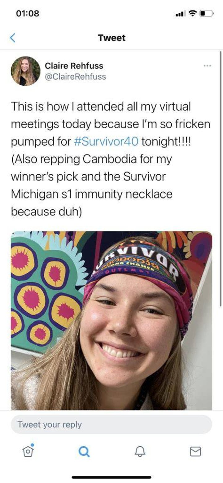 Claire is a survivor super fan & cohost of a survivor podcast. r