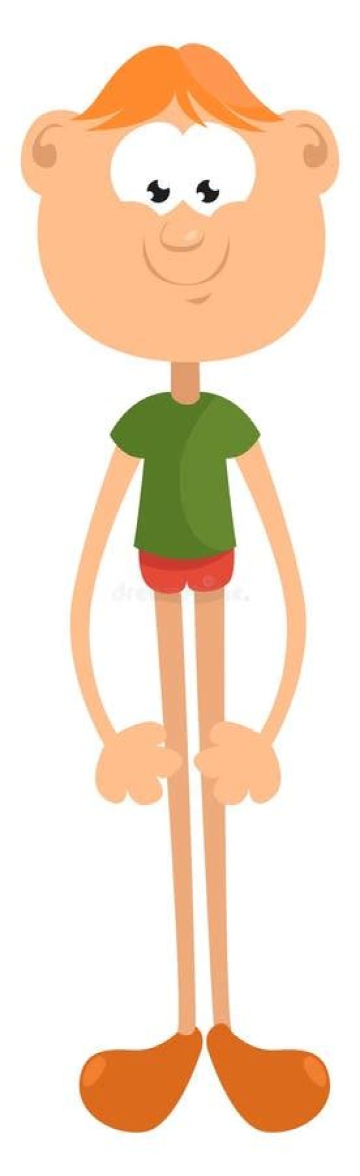 Clipart Of A Skinny Boy Running In A Treadmill, Vector Or Color