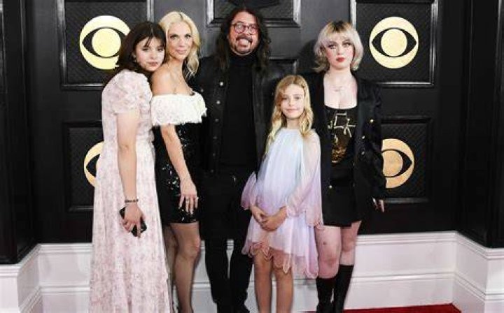 Dave Grohl Brings His Wife and Three Daughters to the Grammys 2023