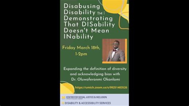 Disabusing Disability Demonstrating That Disability Doesn't Mean