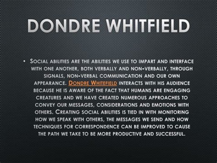 Dondre Whitfield Alchetron, The Free Social Encyclopedia