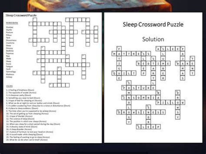 Dream sleep letters crossword clue answer
