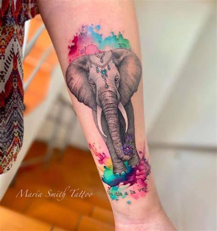 Elephant Tattoo by tattooer_intat Full Sleeve Tattoos, Tattoo Sleeve