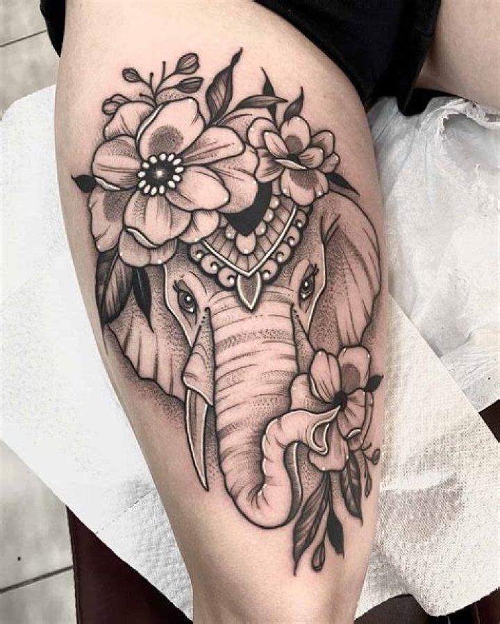 Elephant Tattoo Women Elephant tattoos, Elephant