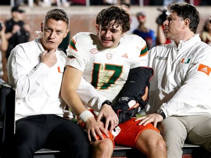Emory Williams injury update as Miami Hurricanes QB is seen for first