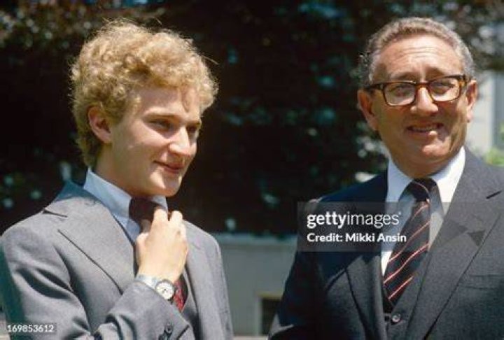 Father and son, Henry Kissinger and David Kissinger at graduation