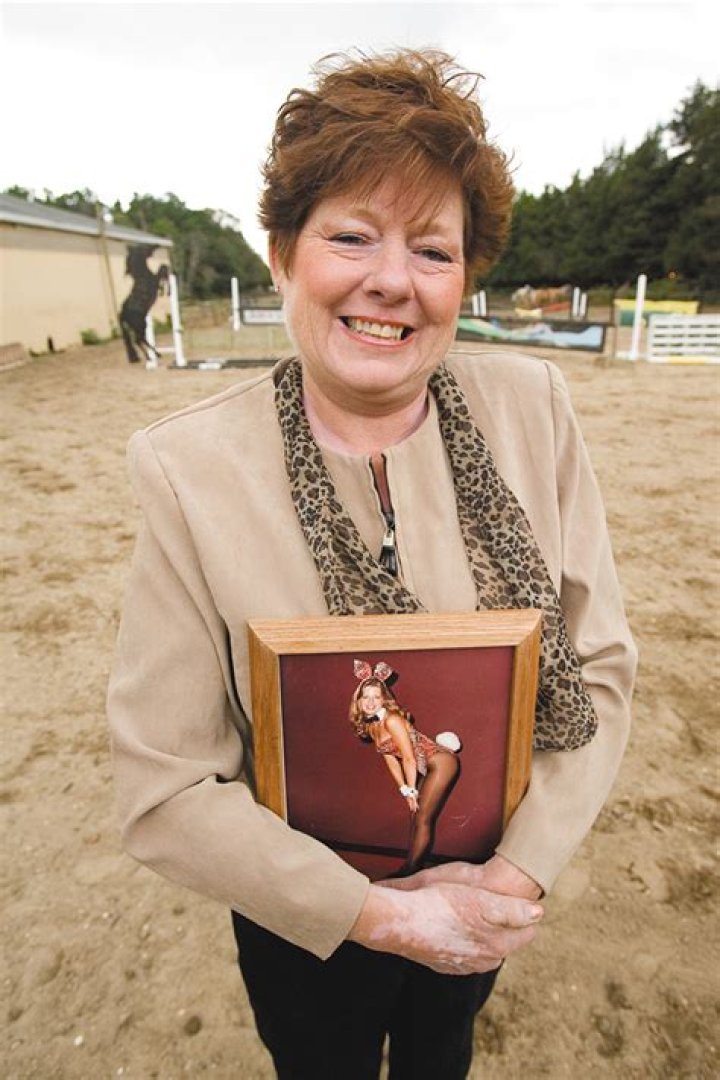 Former Playboy Bunny Bonnie Travalino, of Franklinville, looks forward
