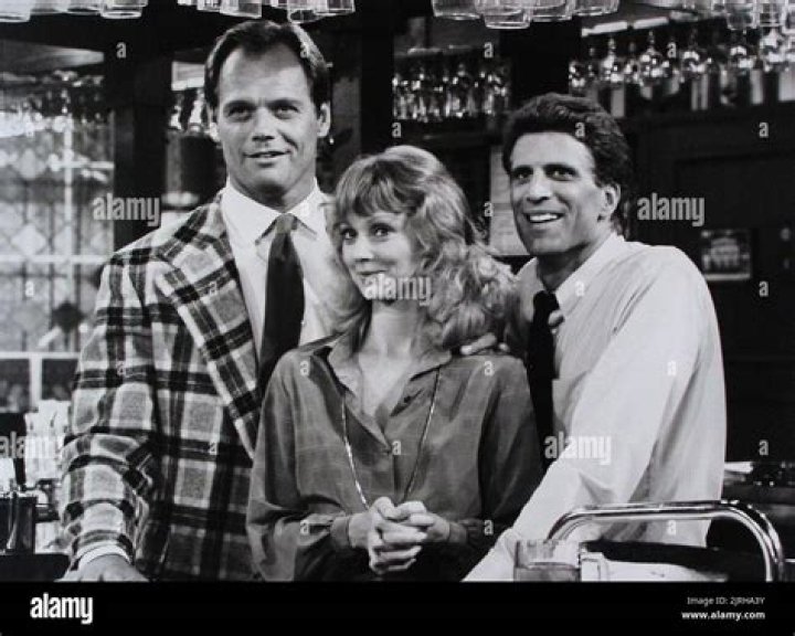 FRED DRYER SHELLEY LONG TED DANSON CHEERS (1983 Stock Photo, Royalty