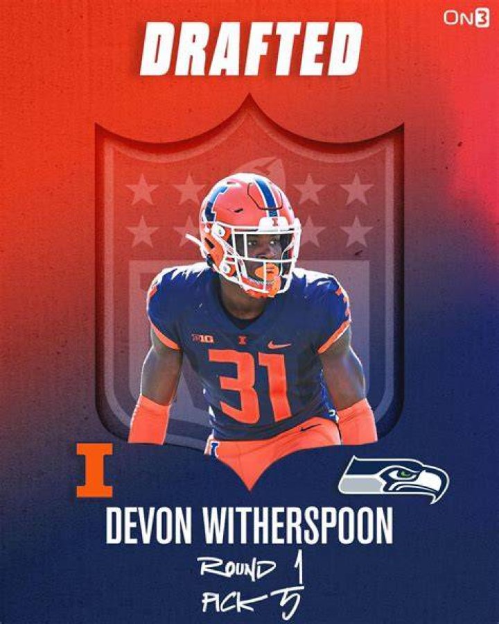 Free download Devon Witherspoon 2022 Football University of Illinois