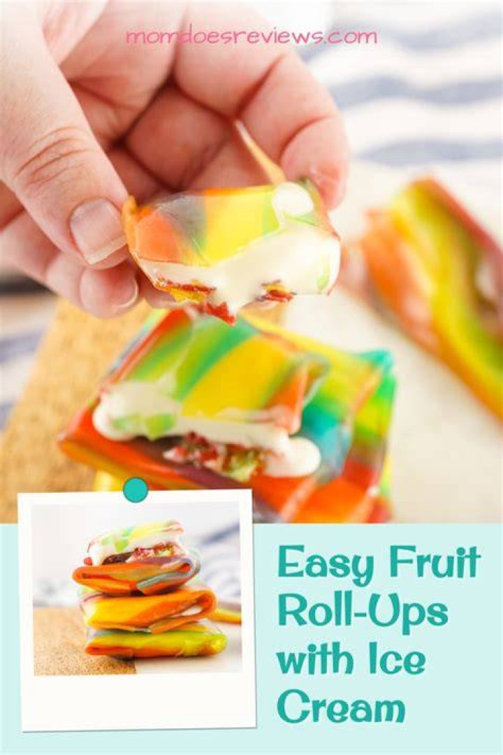 Fruit rollups with ice cream, the viral snack that triumphs in TikTok