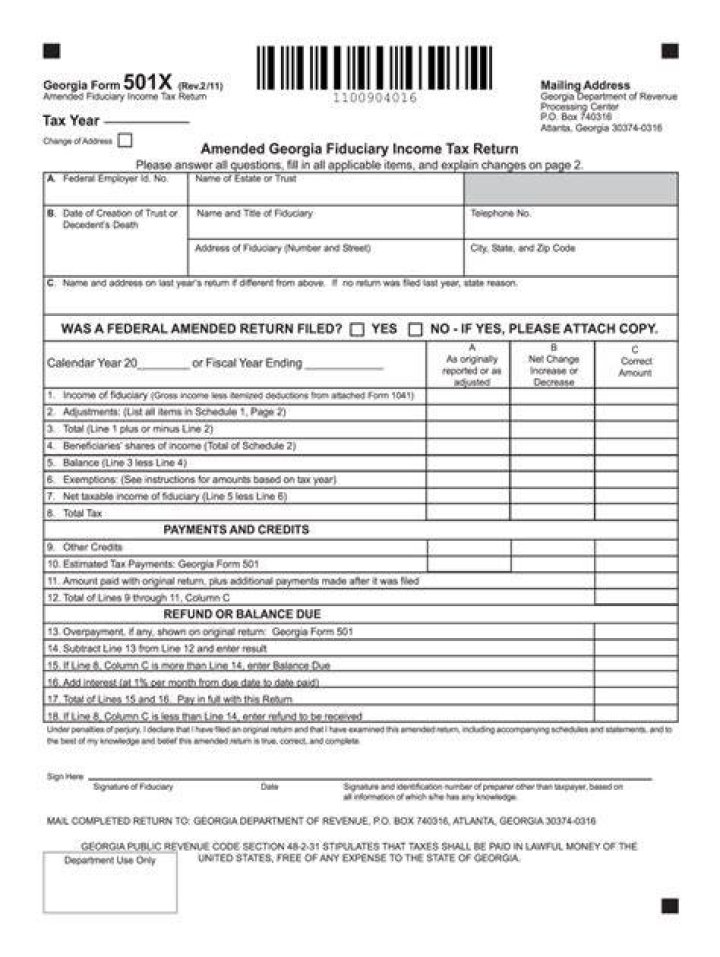 Ga tax form Fill out & sign online DocHub