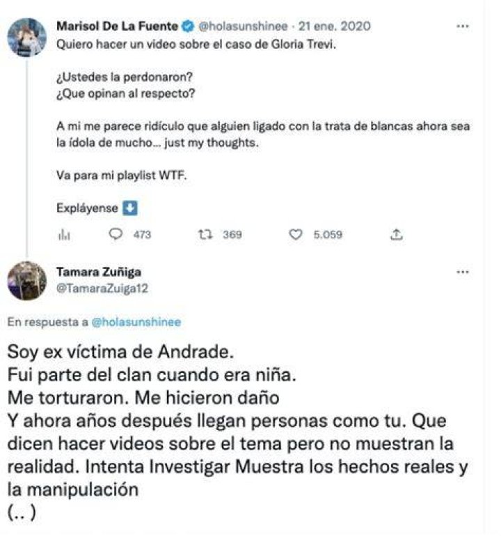 Gloria Trevi ¿Quiénes conformaban el clan TreviAndrade y qué fue de
