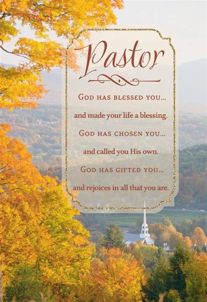 God Has Blessed You Pastor Appreciation Card Pastors appreciation