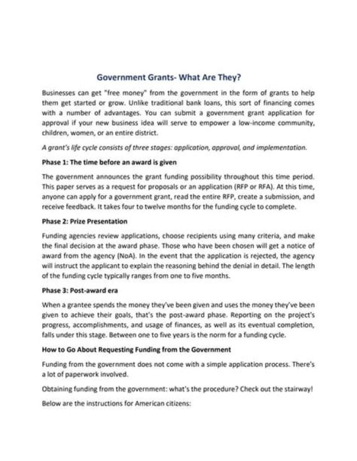 Government Grants What are they as well as just how to obtain them