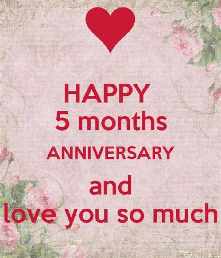 HAPPY 5TH MONTH ANNIVERSARY MY LOVE Poster L Keep CalmoMatic
