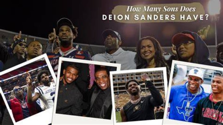 How many sons does Deion Sanders have?