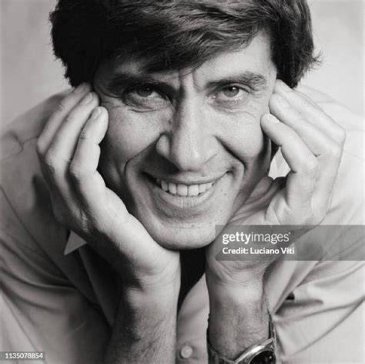 Italian pop singer Gianni Morandi and his son Marco, Italy, 2000. News