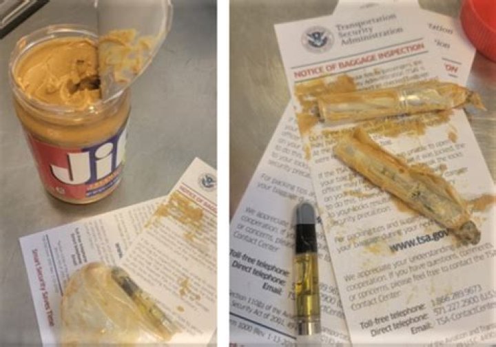 Jar of peanut butter triggers alarm, but the jar held more than peanut