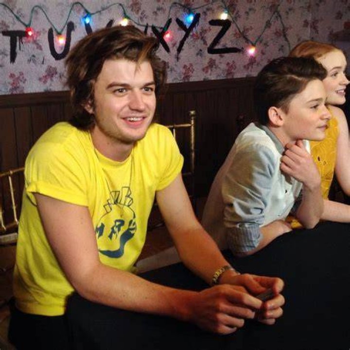 Joe Keery, Noah Schnapp, and Gaten Matarazzo. Stranger things joe