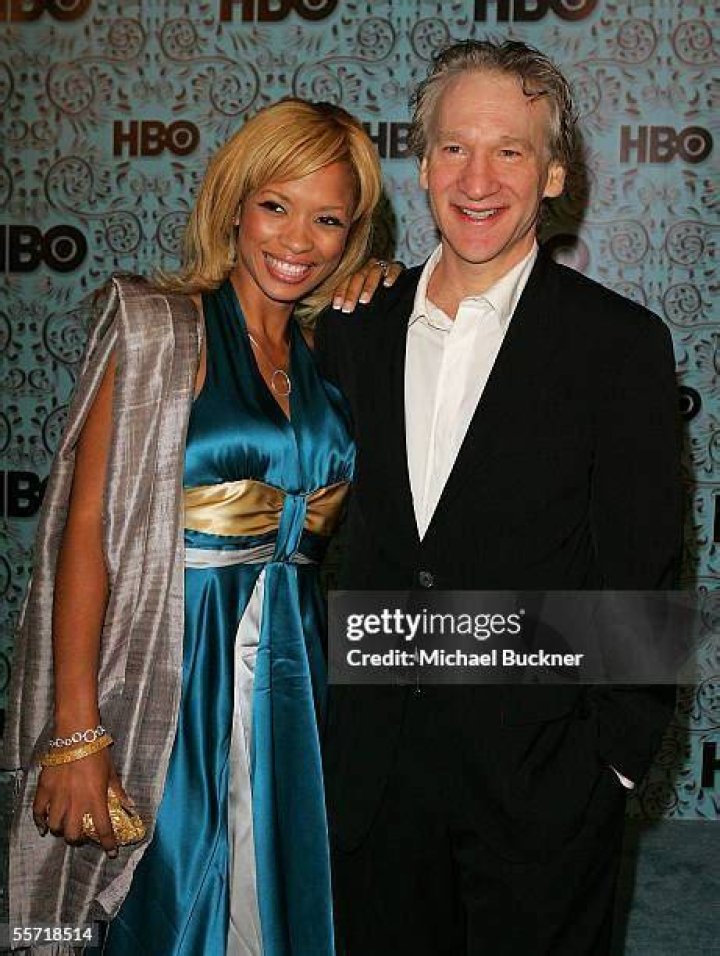 Karrine Steffans and Bill Maher at Jalda Handbags at HBO Luxury