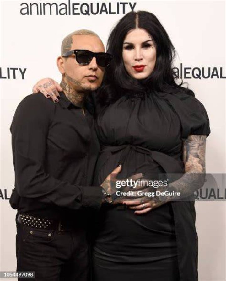 Kat Von D and husband Leafar Seyer first child