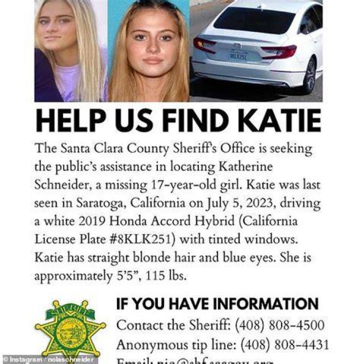 Katie Schneider Death Dead Body of Missing Saratoga Teen Found