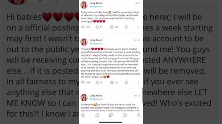 Lizzy Wurst only fans account. (pt. 2/2.) YouTube