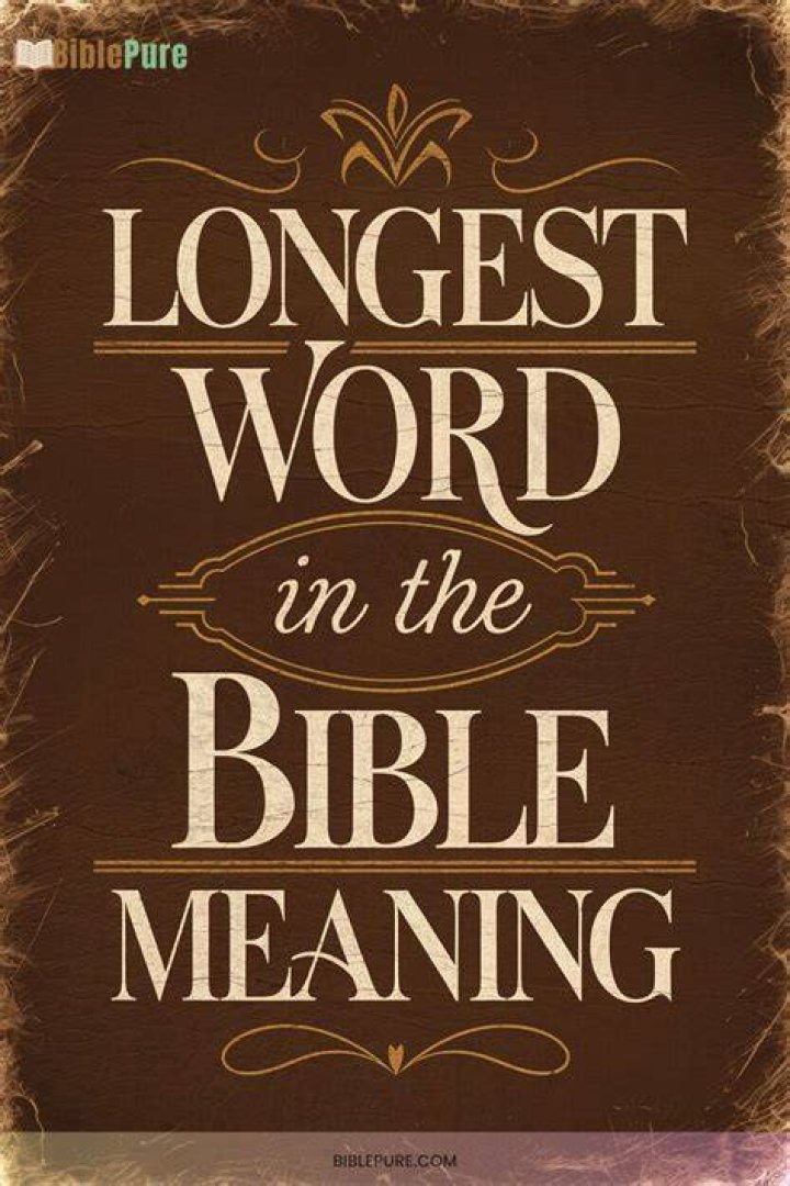Longest Word in the Bible Quiz By CGMFan1
