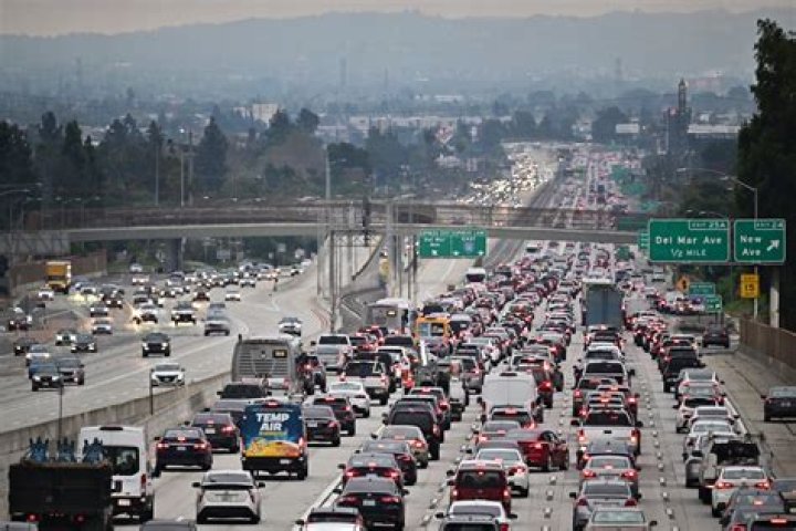 Los Angeles Traffic Photograph by Josh Fuhrman