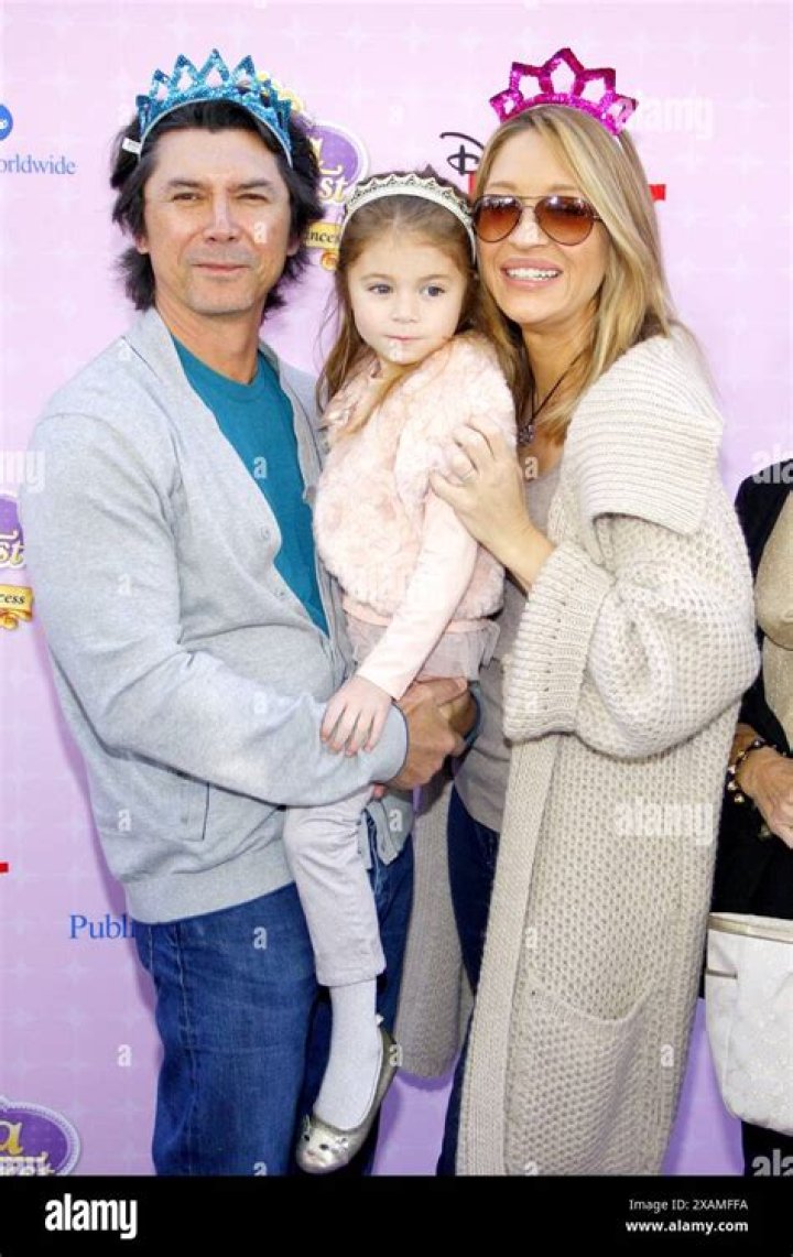 Lou Diamond Phillips, daughter Indigo and wife Yvonne attending the