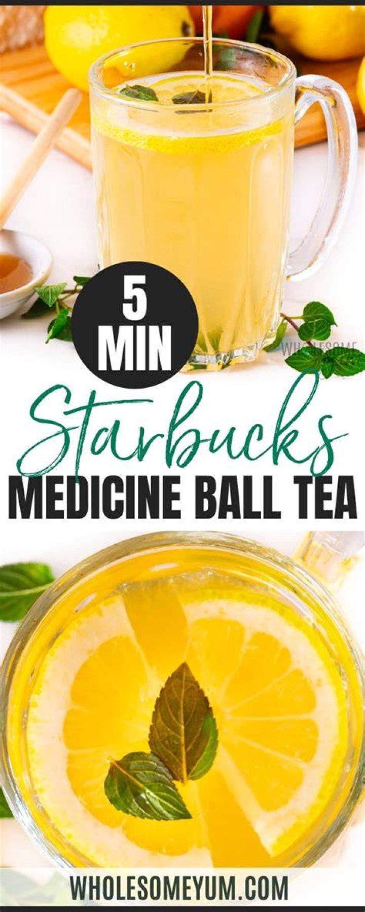 Medicine Ball Tea Starbucks medicine ball recipe, Starbucks drinks