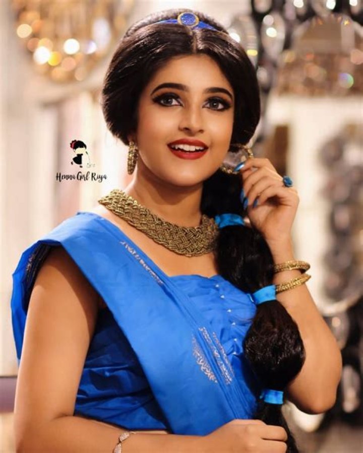 Meenakshi Dinesh Photos recreating Disney Princess Jasmine
