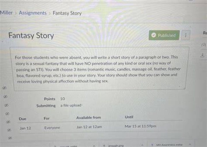 More controversial assignments in Churchill High School's health class