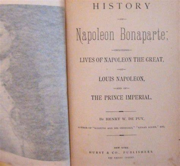 Napoleon Bonaparte Family Rare Antique Book 1882 Arlington Edition