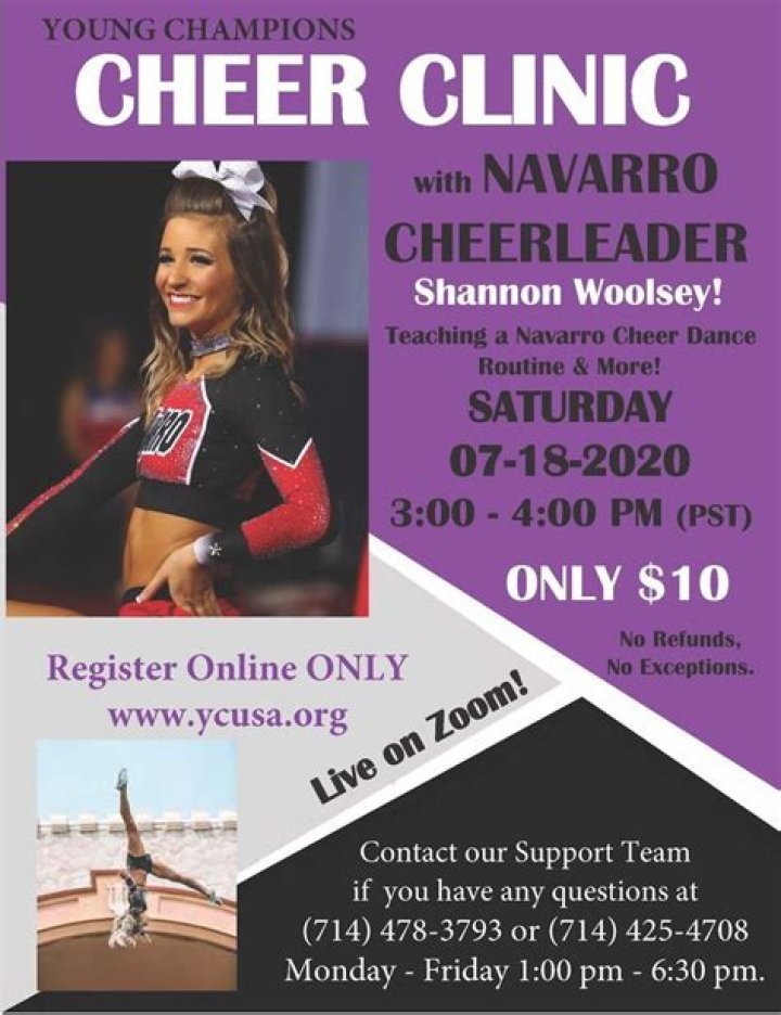 Netflix Star Navarro Cheerleader Shannon Woolsey To Teach a Non Profit