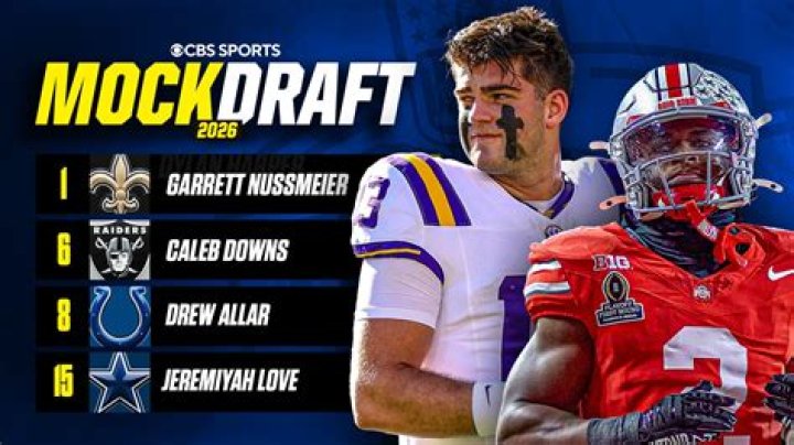 New NFL mock draft projects five players in 1st round
