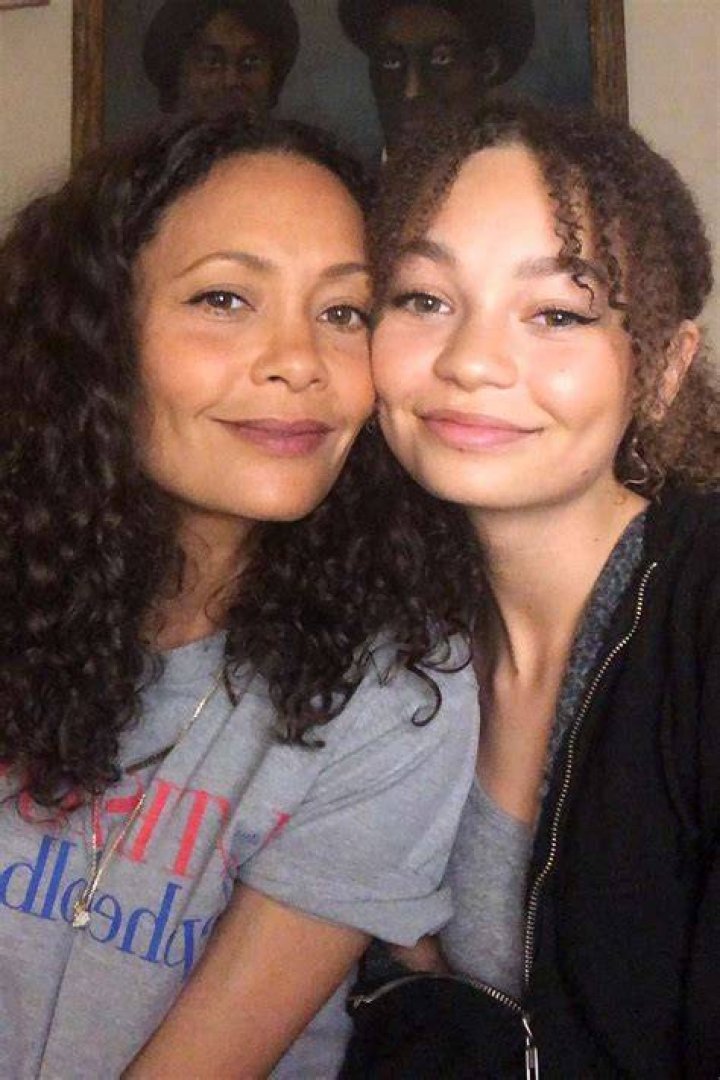 Nico Parker and her mother Thandie Newton attending the world premiere